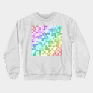 Rainbow Pixel pattern Crewneck Sweatshirt